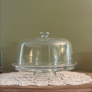 4 in 1 cake plate, punch bowl